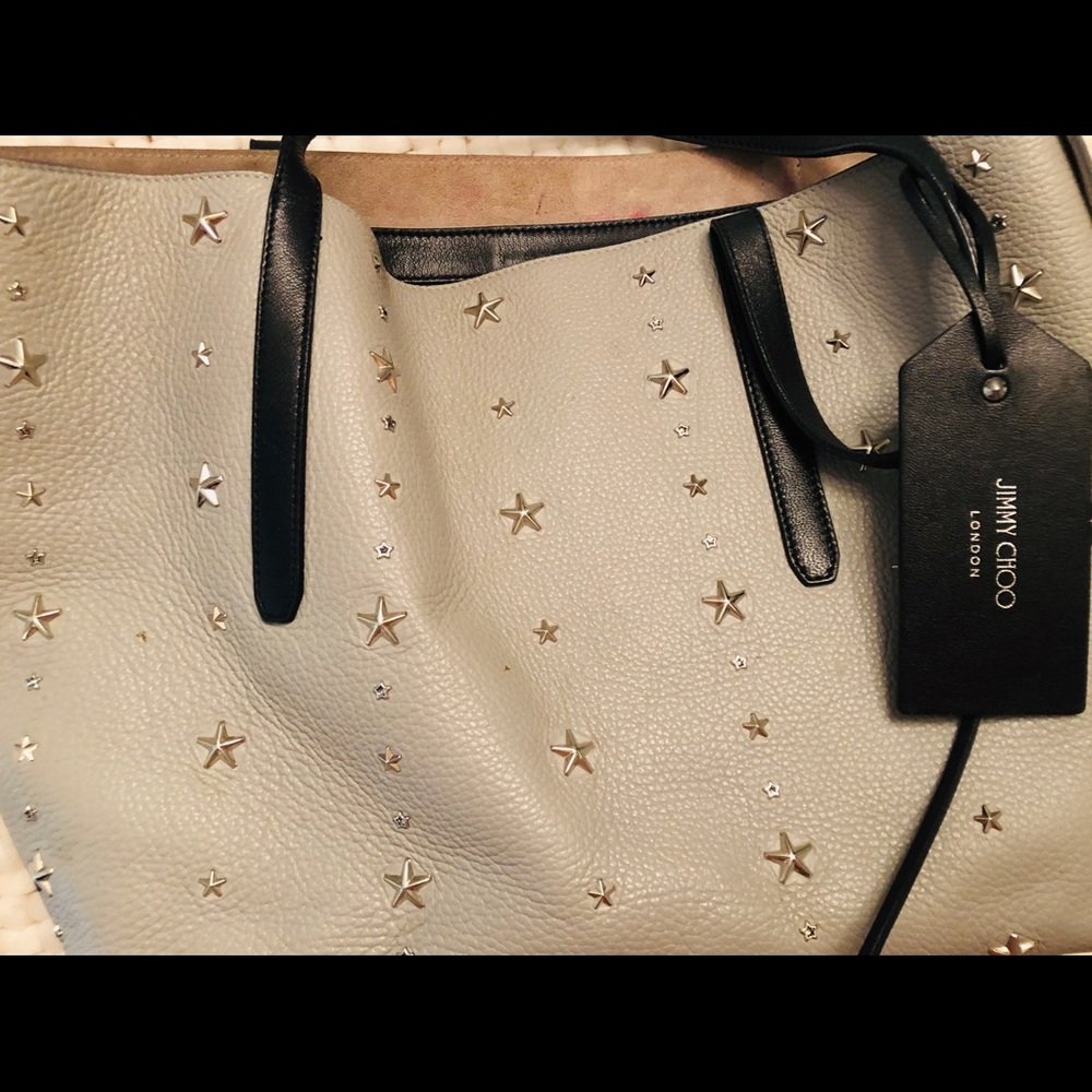 Jimmy Choo “Sara” Star embossed Tote